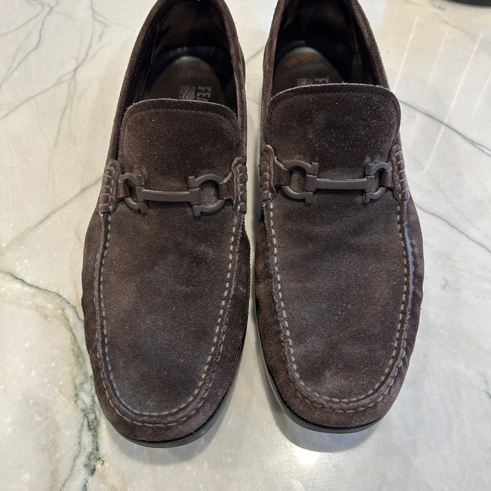 Men's Brown Suede Loafers